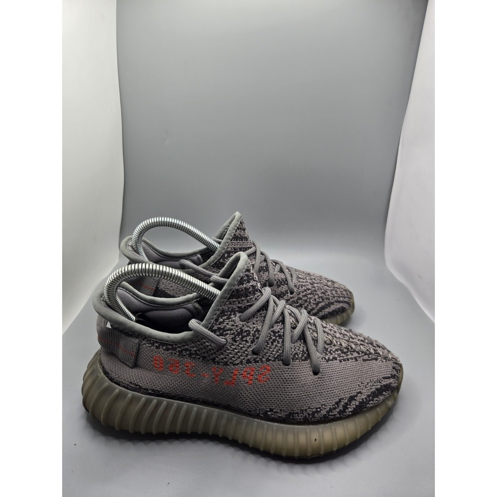 Adidas Yeezy Boost 350 V2 Beluga 2.0 Size 4 Mens AH2203 Grey Orange Sneaker Fair - Picture 3 of 11